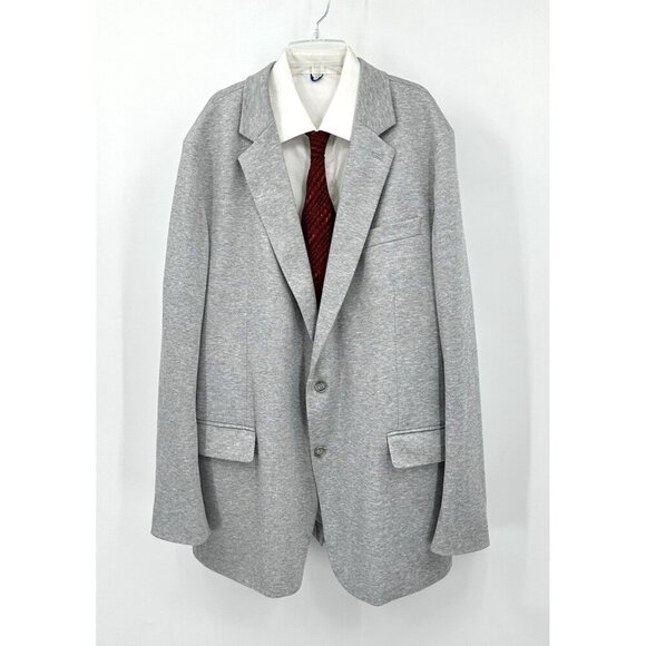 STAFFORD jacket blazer sport coat unlined unstructured classic fit gray 48L - Picture 2 of 10